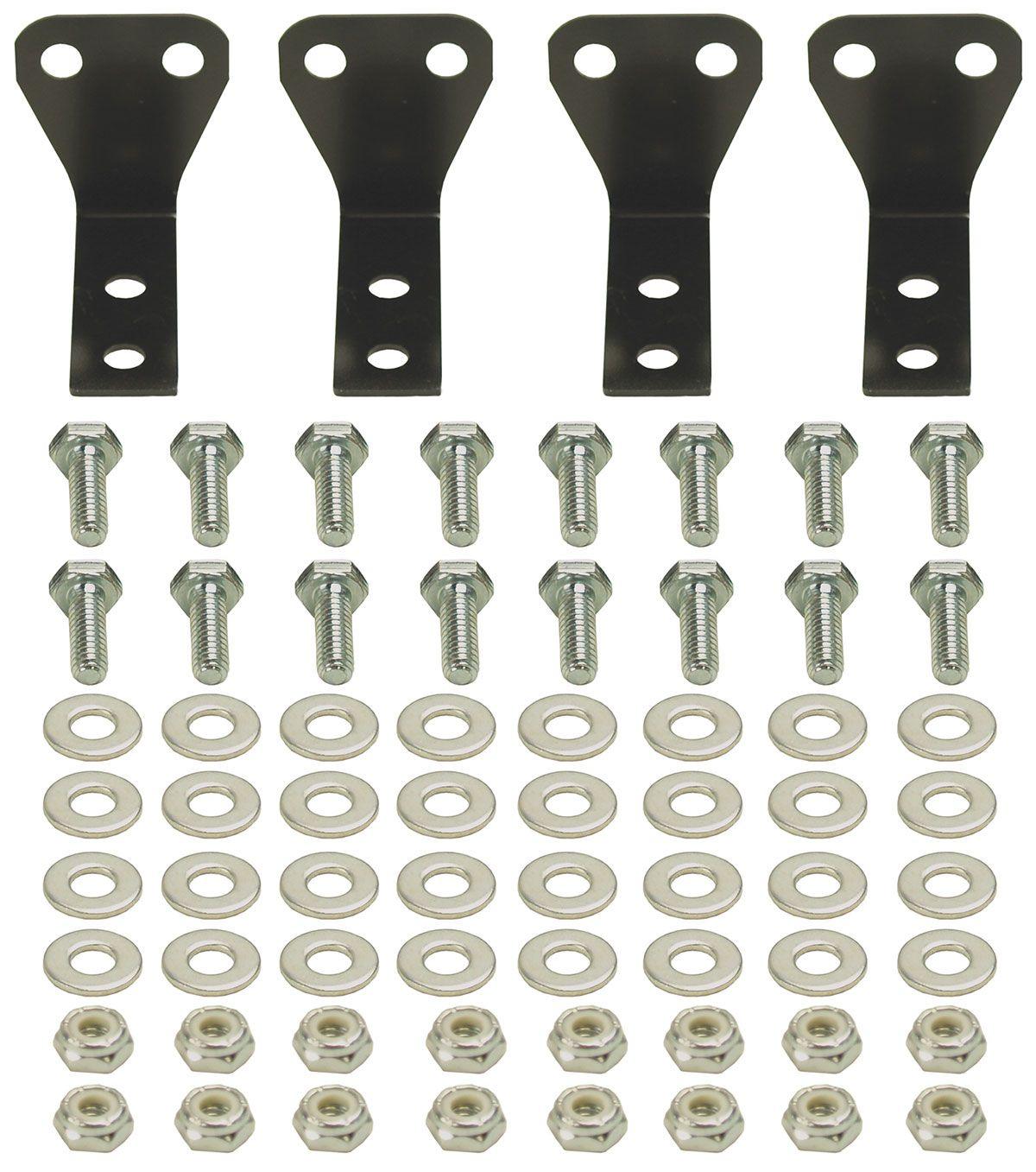 Derale Aluminium Cooler Bracket Kit - 4 Mounting Brackets (DP50020) DP50020