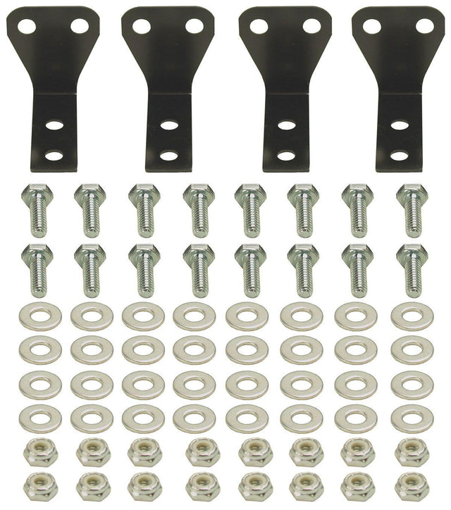 Derale Aluminium Cooler Bracket Kit - 4 Mounting Brackets (DP50020) DP50020