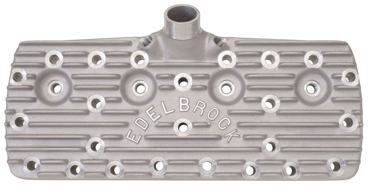 Edelbrock Block Letter Logo Ford Flathead Cylinder Head (ED1126)