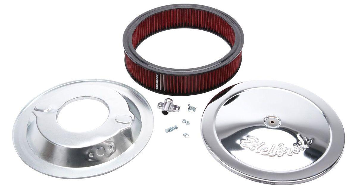 Edelbrock Pro-Flo Chrome Round Air Cleaner (ED1224)