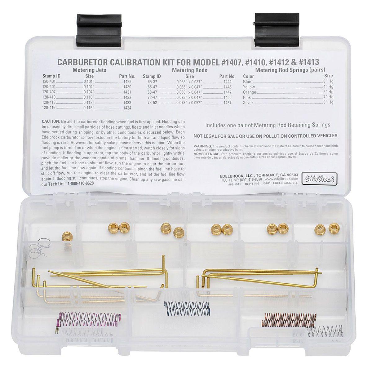 Edelbrock Calibration Kit for Performer Series Carburettors (ED1480)