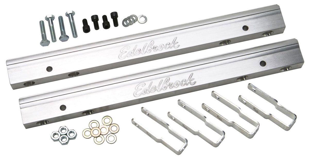 Edelbrock Replacement Parts for Pro-Flo EFI Systems - Aluminium Fuel Rail Kit (ED3633) ED3633