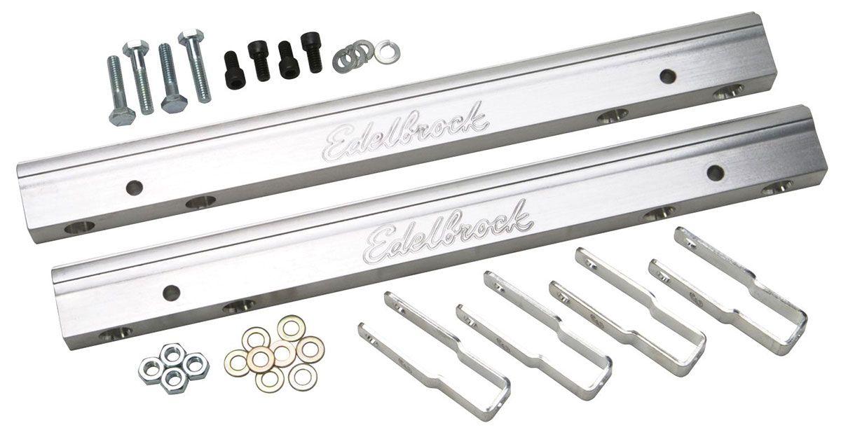 Edelbrock Replacement Parts for Pro-Flo EFI Systems - Aluminium Fuel Rail Kit (ED3633)