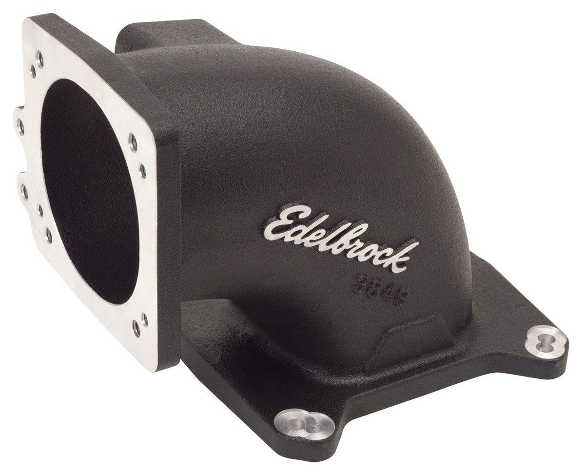 Edelbrock High Flow Intake Elbow - Black Powder Coated Finish (ED38493) ED38493