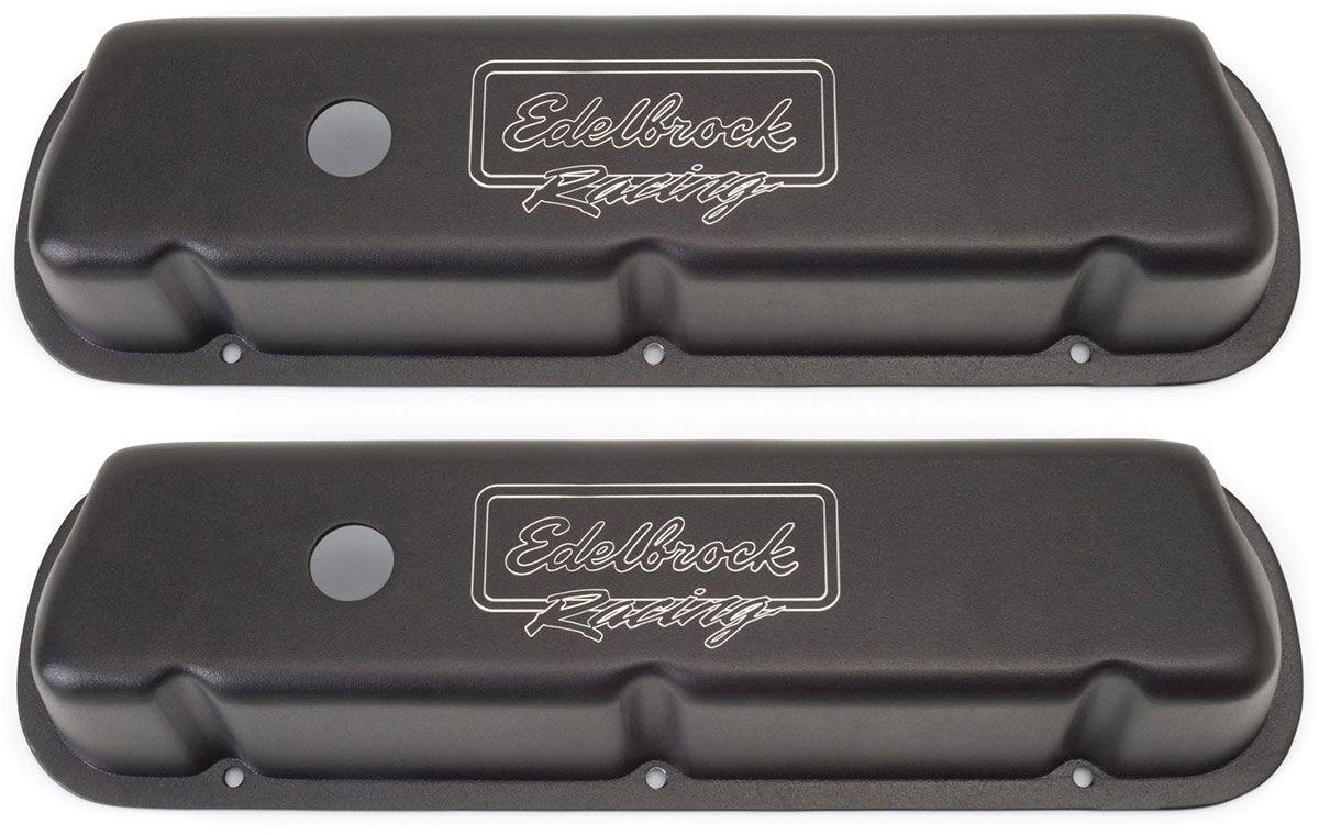 Edelbrock Victor Series Valve Covers - Black Finish (ED41253) ED41253