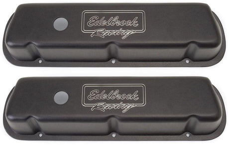 Edelbrock Victor Series Valve Covers - Black Finish (ED41253) ED41253