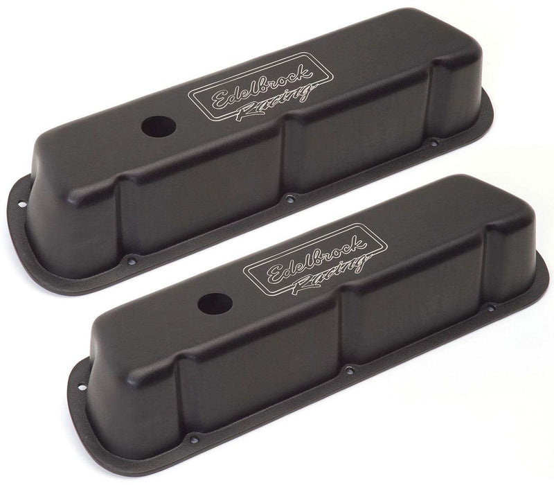 Edelbrock Victor Series Valve Covers - Black Finish (ED41253)