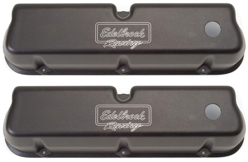 Edelbrock Victor Series Valve Covers - Black Finish (ED41263) ED41263