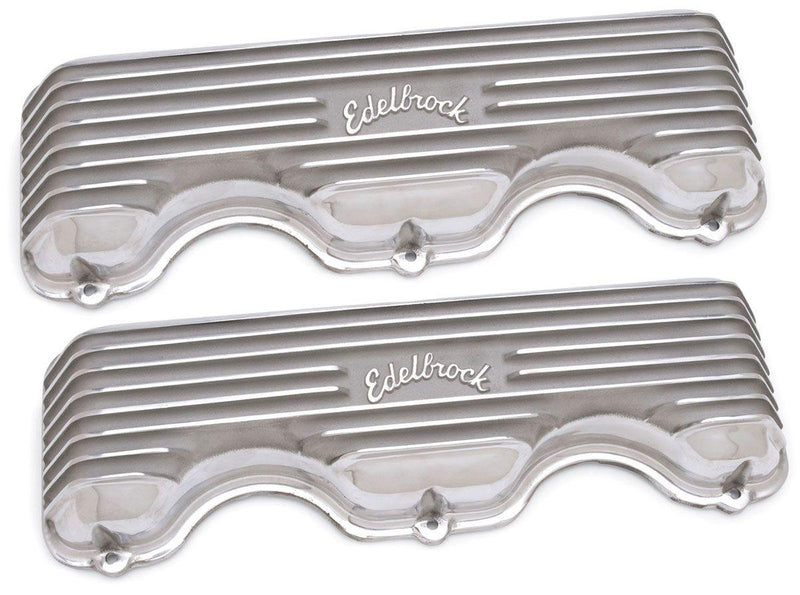Edelbrock Classic Aluminium Series Valve Covers - Polished Finish (ED4140)