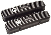 Edelbrock Classic Aluminium Series Valve Covers - Black Finish (ED41443)