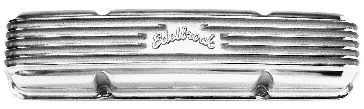 Edelbrock Classic Aluminium Series Valve Covers - Polished Finish (ED4145) ED4145