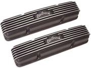 Edelbrock Classic Aluminium Series Valve Covers - Black Finish (ED41453)