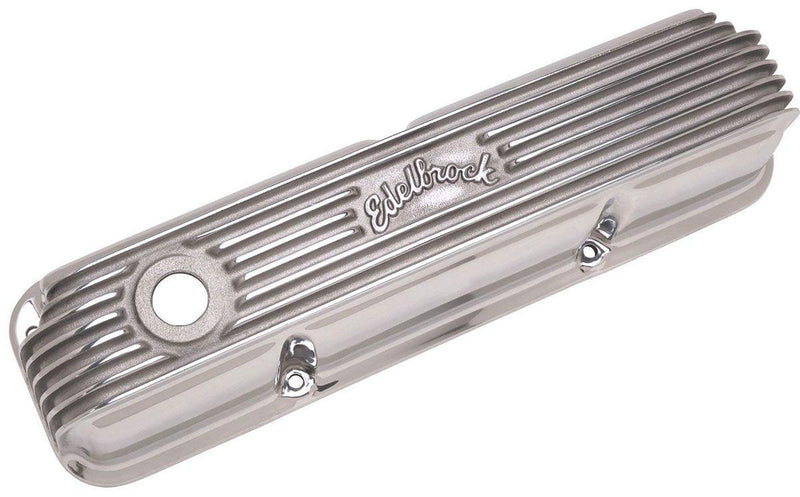Edelbrock Classic Aluminium Series Valve Covers - Polished Finish (ED4162)