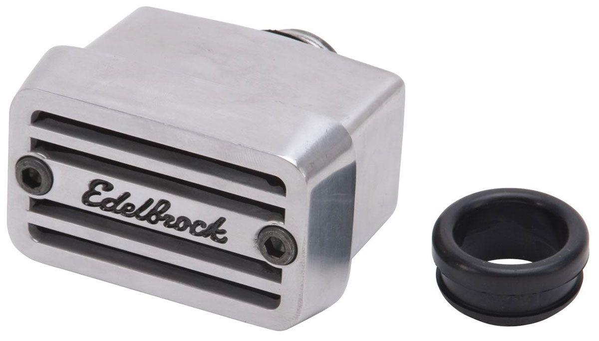 Edelbrock Elite Series Breathers - Rectangular Aluminium (ED4204)