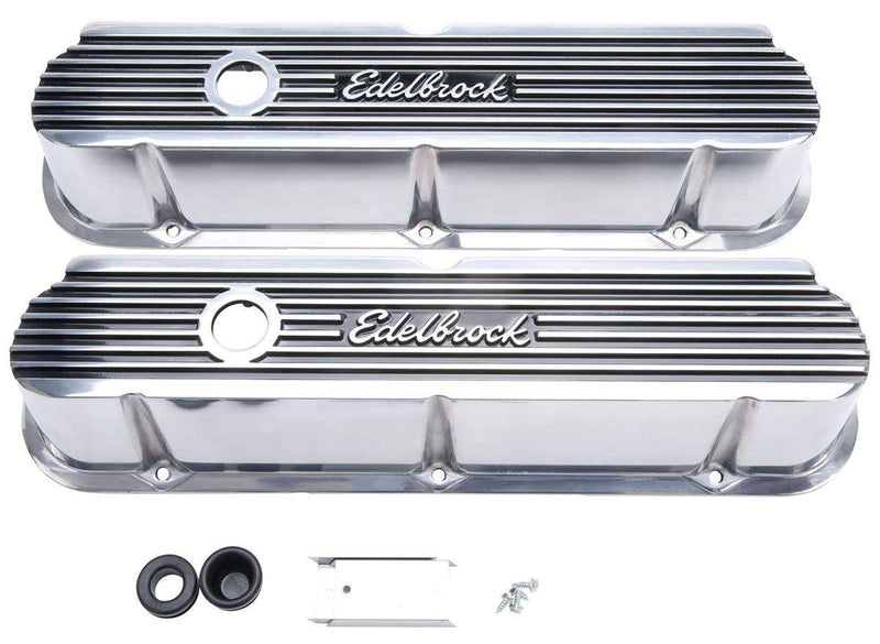 Edelbrock Elite 2 Series Tall Valve covers - Polished (ED4264) ED4264