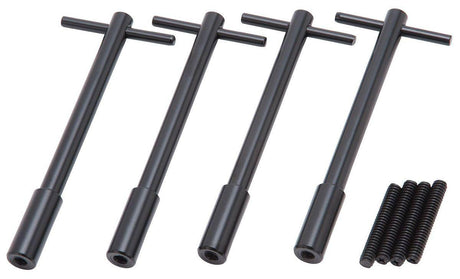 Edelbrock 5" Black Wing Nuts (4 pack) (ED44023) ED44023