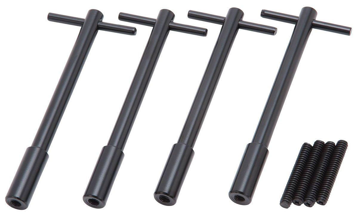 Edelbrock 5" Black Wing Nuts (4 pack) (ED44023) — Fast Lane Spares