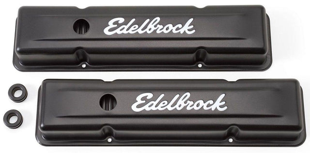 Edelbrock Signature Series Black Valve Covers (ED4443) ED4443