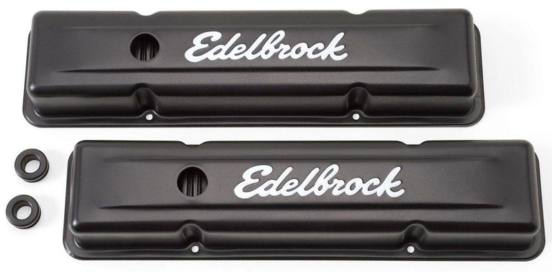 Edelbrock Signature Series Black Valve Covers (ED4443) ED4443