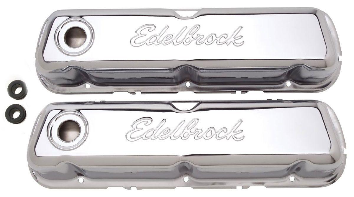 Edelbrock SIGNATURE SERIES VALVE COVERS SBF TALL, CHROME EDELBROCK - 4460 (ED4460) ED4460