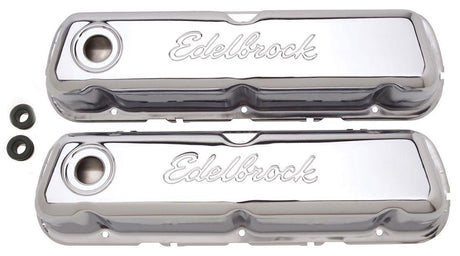 Edelbrock SIGNATURE SERIES VALVE COVERS SBF TALL, CHROME EDELBROCK - 4460 (ED4460) ED4460