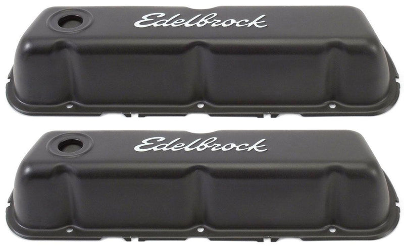 Edelbrock Signature Series Black Valve Covers (ED4603) ED4603