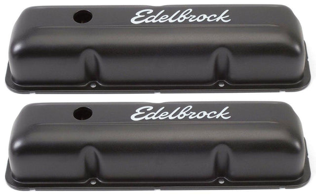 Edelbrock Signature Series Black Valve Covers (ED4623) ED4623