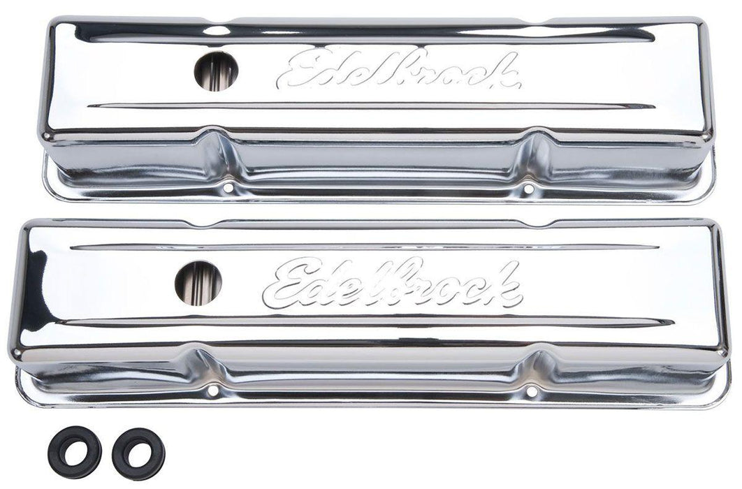 Edelbrock Signature Series Chrome Valve Covers (ED4649)