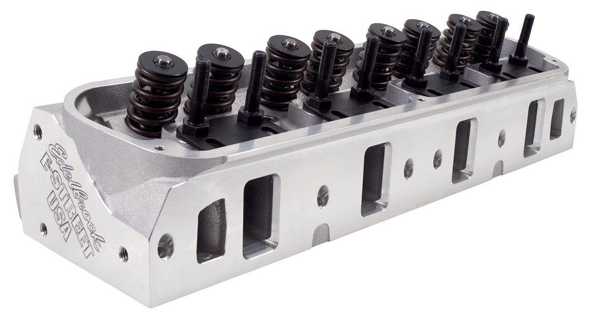 Edelbrock SB FORD 289 302 351W E-STREET HEADS 60CC COMPLETE HYD F/T 2.02 INT SBF EDELBROCK - 5025 (ED5025)