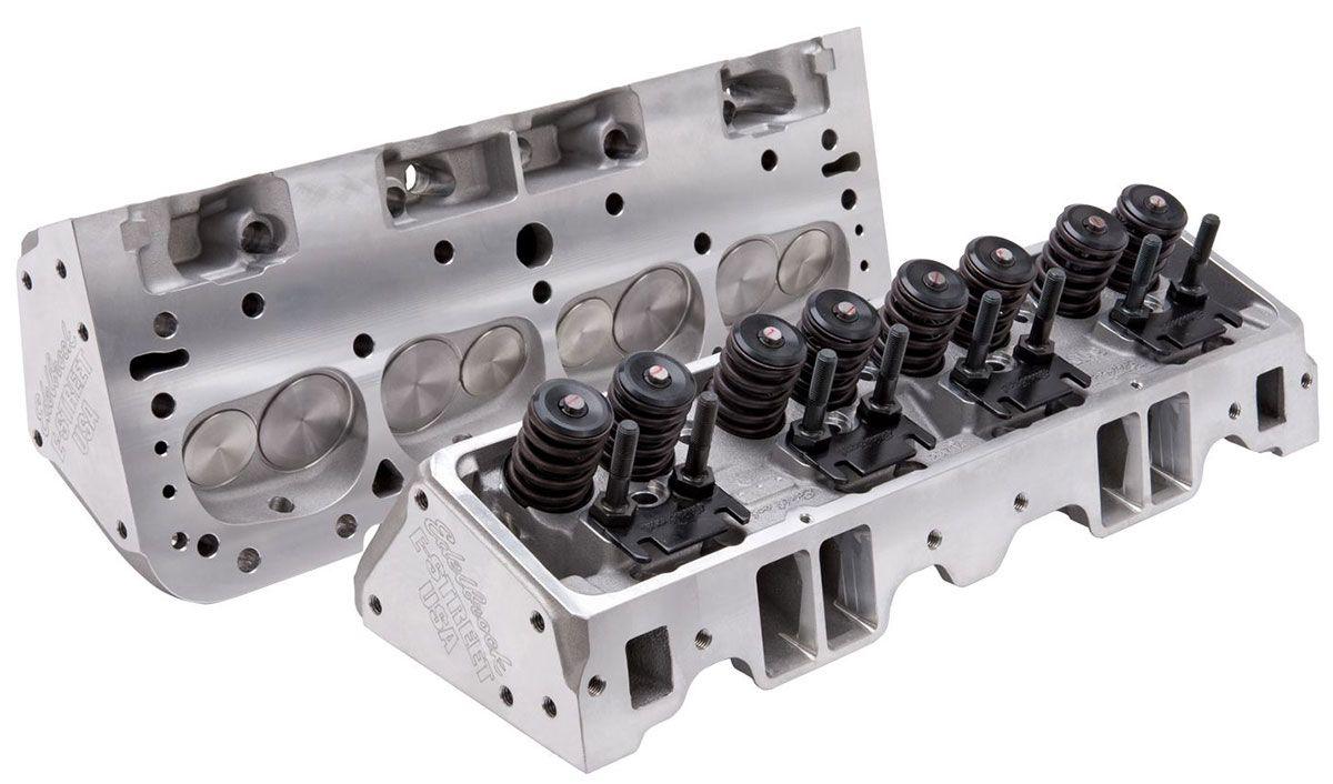 Edelbrock E-STREET HEAD CHEV SB 70CC ALLOY 300-400HP UPGRADE PAIR EDELBROCK - 5073 (ED5073)
