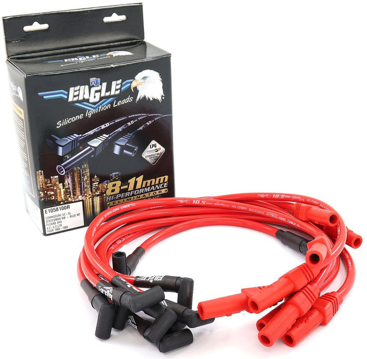 EL 10.5mm Eliminator Series II Over Rocker Cover Lead Set - Red (ELE1058100R)