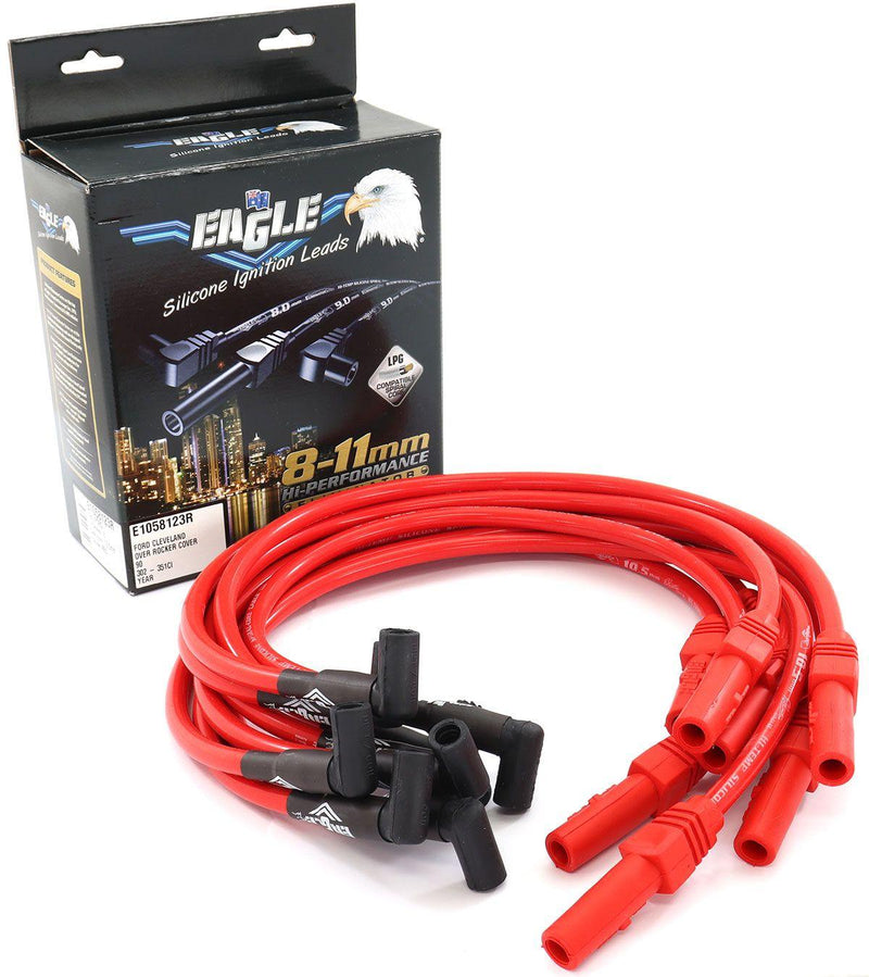 EL 10.5mm Eliminator Series II Over Rocker Cover Lead Set - Red (ELE1058123R) ELE1058123R