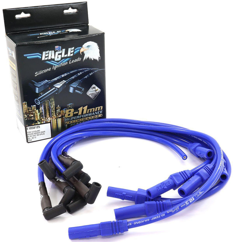 EL 10.5mm Eliminator Series II Around Rocker Cover Lead Set - Blue (ELE1058125) ELE1058125