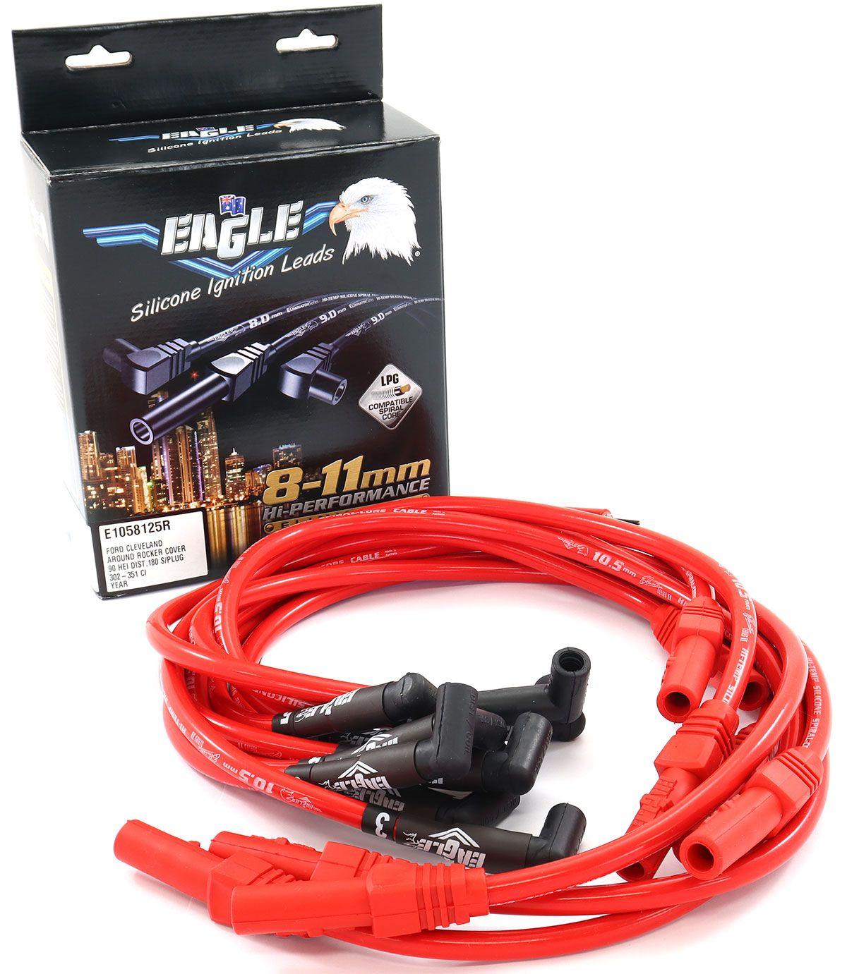 EL 10.5mm Eliminator Series II Around Rocker Cover Lead Set - Red (ELE1058125R) ELE1058125R