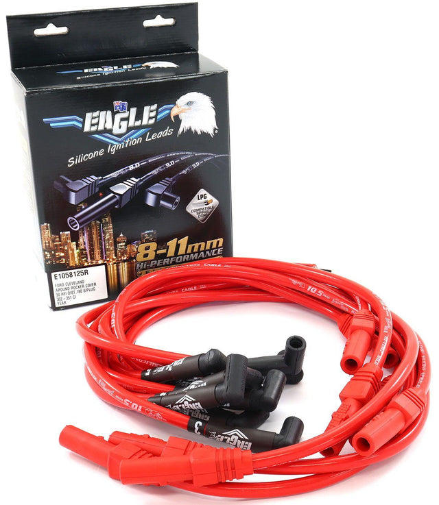 EL 10.5mm Eliminator Series II Around Rocker Cover Lead Set - Red (ELE1058125R) ELE1058125R