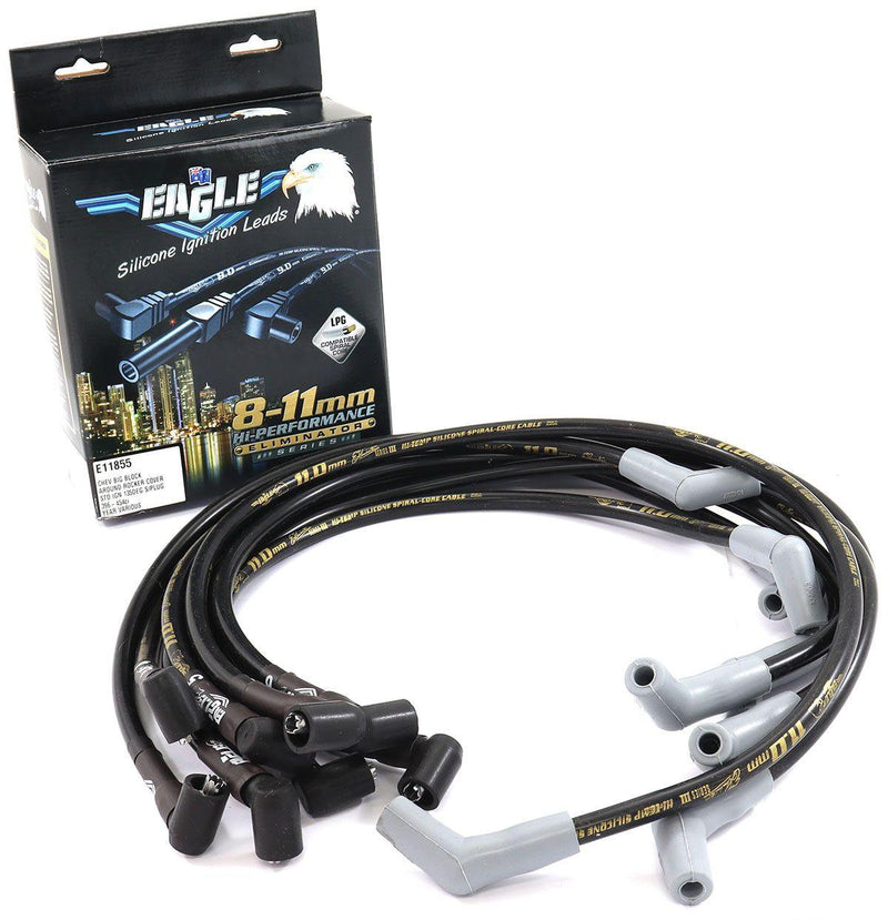 EL 11mm Eliminator Series III Around Rocker Cover Lead Set - Black (ELE11855) ELE11855