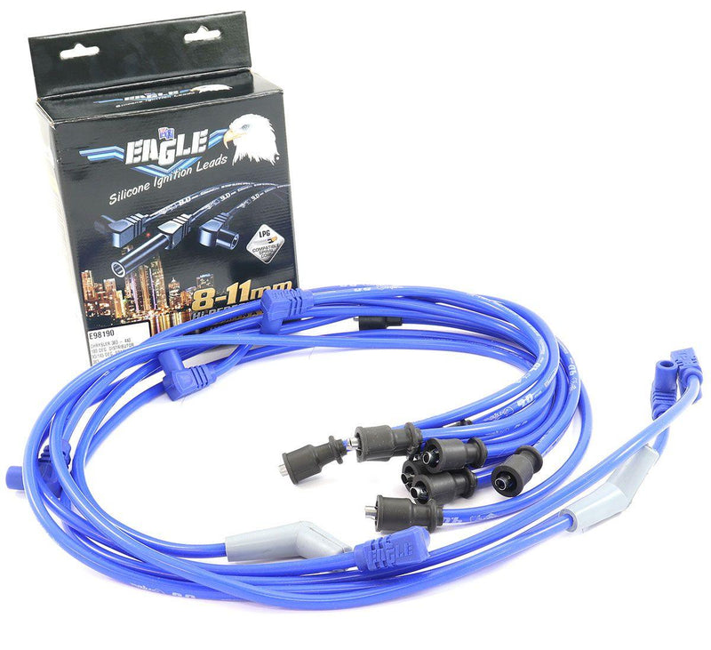 EL 9mm Ignition Lead Set, Points Style, Blue (ELE98190) ELE98190