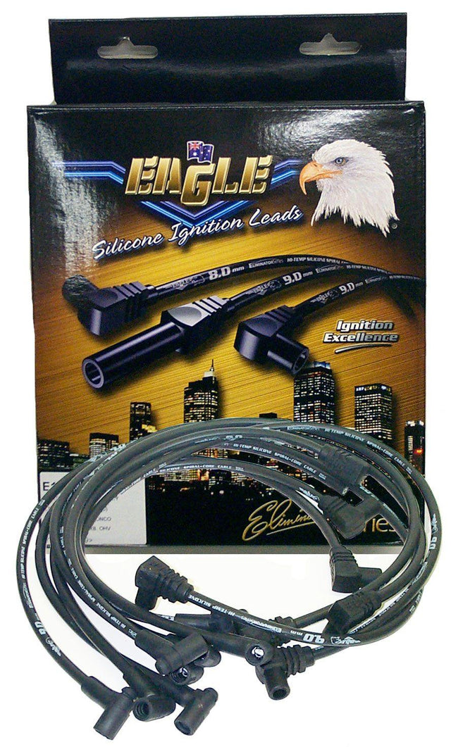 EL 9mm Eliminator Series I Under Exhaust Manifold Lead Set - Black (ELE9834BK) ELE9834BK