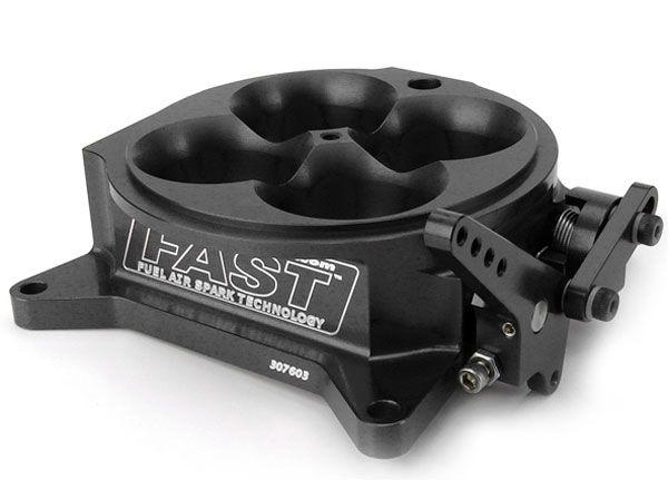 FAST 1375cfm Billet 4-Barrel 4150 Throttle Body, Black (FAST307603B) FAST307603B