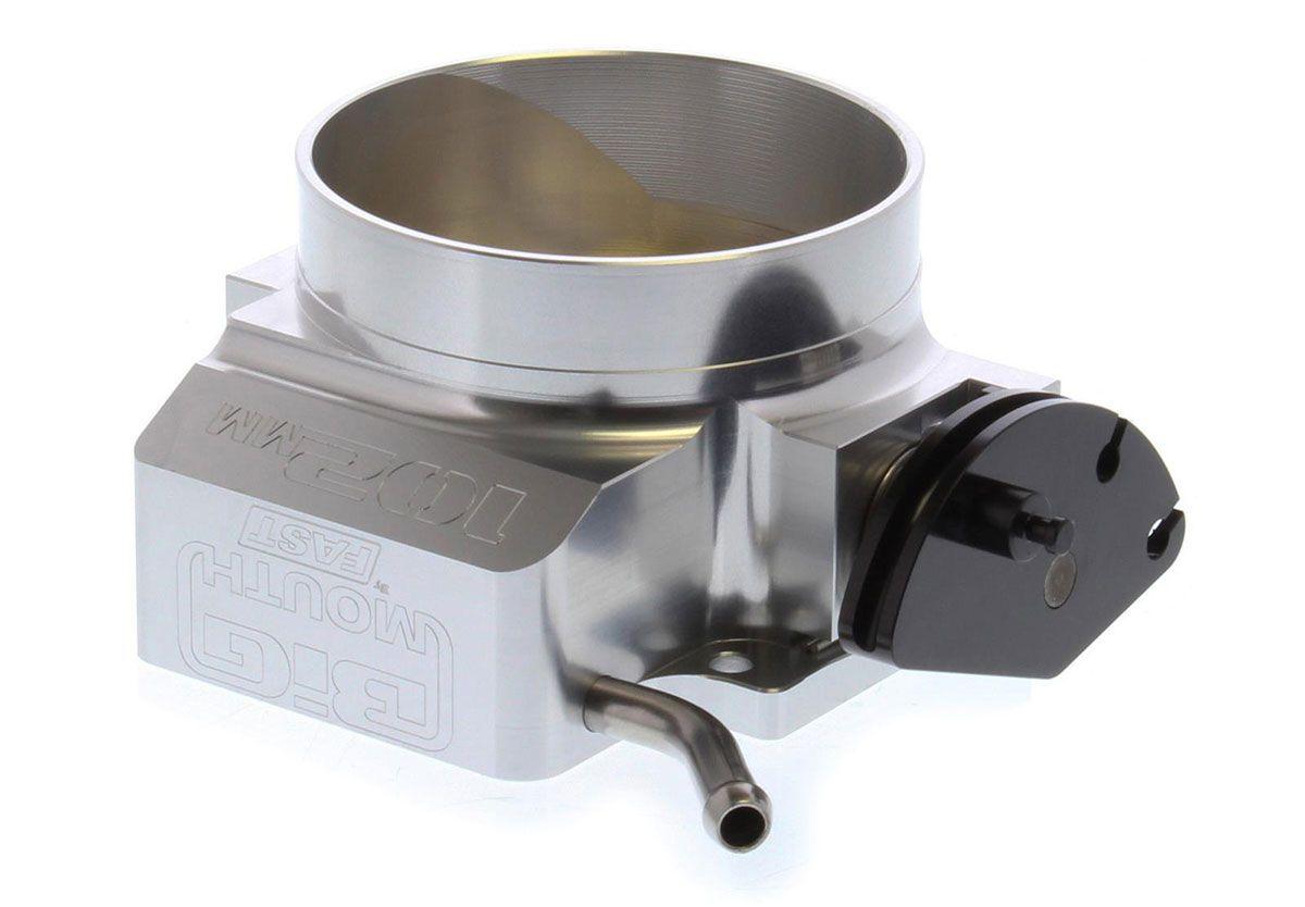 FAST LSX 4-BOLT 102MM THROTTLE BODY NO TPS OR IAC, POLISHED COMP - 54102 (FAST54102)