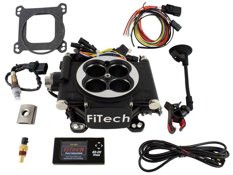 Fitech Go EFI 4 Self Tuning Fuel Injection System - Matte Black Finish (FH30002) FH30002