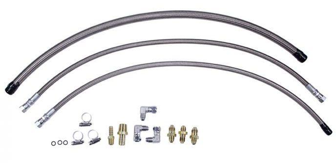 Flaming River Stainless Braided Hose Kit - Remote Reservoir (FR1610) FR1610