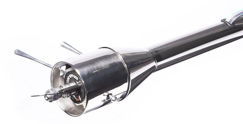 Flaming River 30" Floor Shift Tilt Steering Column - Polished Finish (FR20001SS)