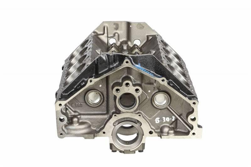 GM Cast Iron 350 Engine Block, 4-Bolt Mains, 383 Clearanced, 1-Piece Rear Main (GM19432109)