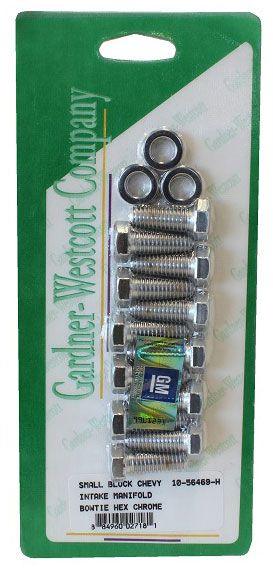 Gardener Polished S/S Hex Intake Manifold Bolt Set (GW10-56469-HSP) GW10-56469-HSP