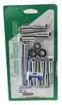 Gardener Intake Manifold Bolt Set, Hex, Chrome with Ford Symbol (GW11-56222-H) GW11-56222-H
