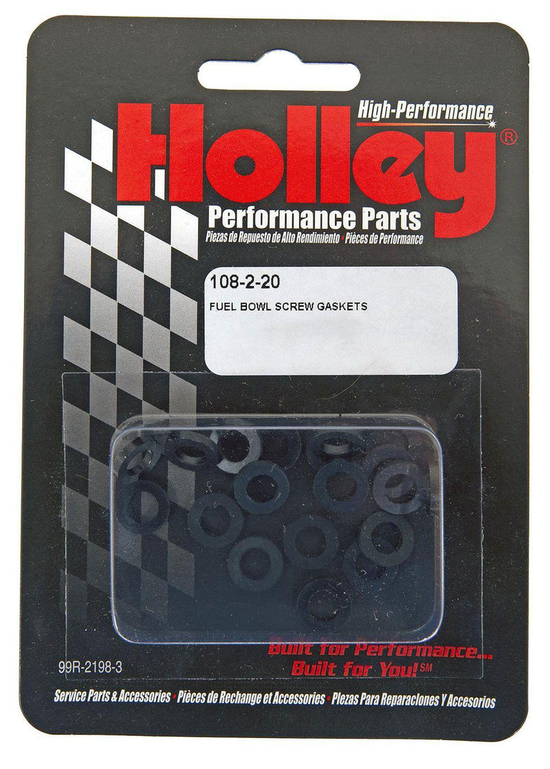 Holley Fuel Bowl Screw Gaskets (HO108-2-20) HO108-2-20
