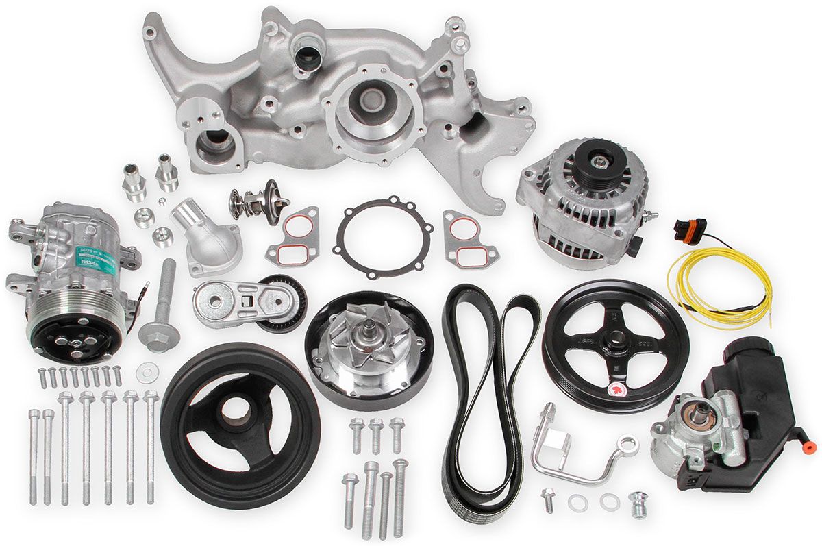 Holley Mid Mount GM LS Complete Accessory Drive System (HO20-185) HO20-185