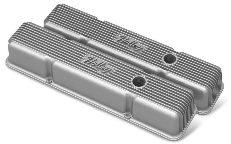 Holley Vintage Series Fined Valve Covers (HO241-240) HO241-240