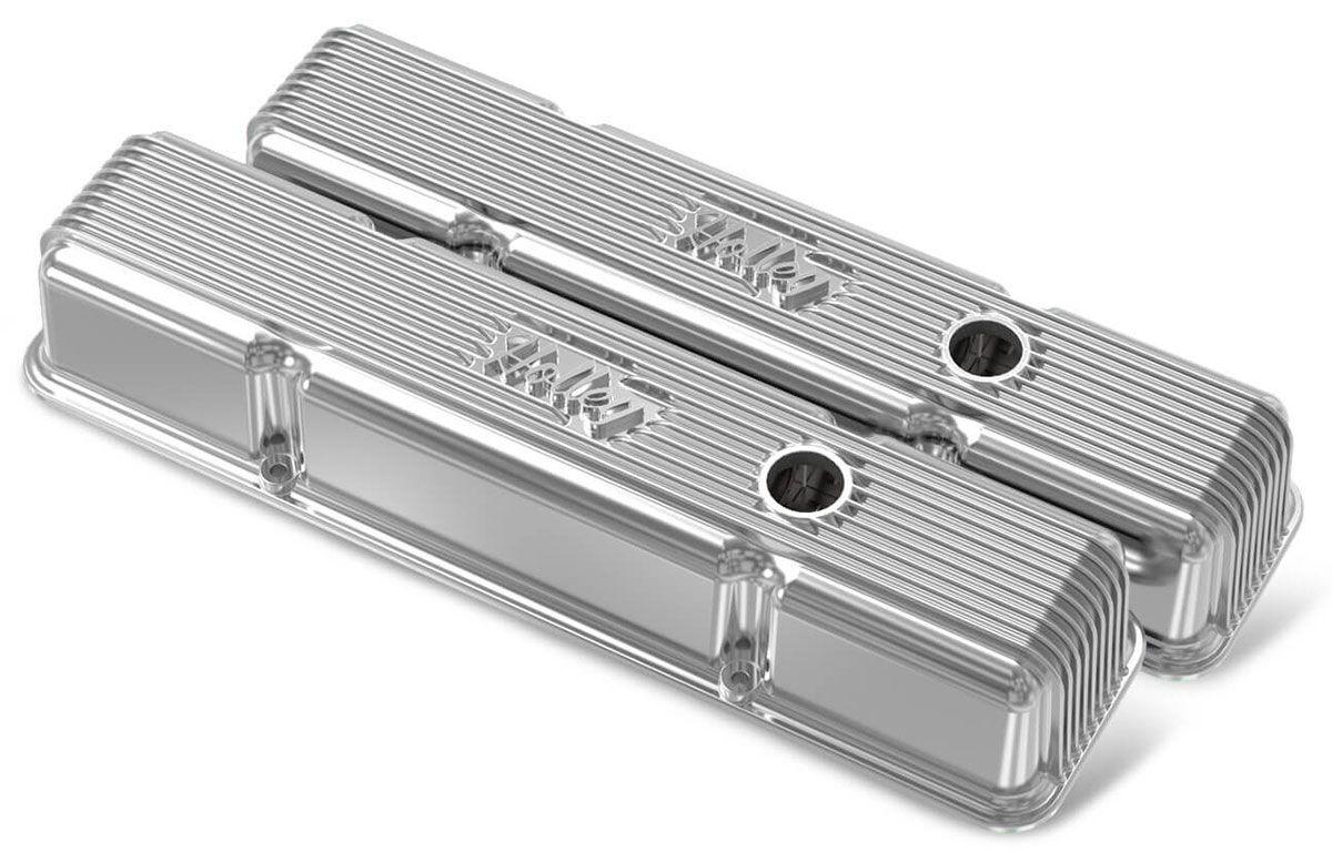 Holley Vintage Series Fined Valve Covers (HO241-241) HO241-241